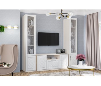 Гостиная "Аллегро" МДФ вариант 9 набор 4 (Диал)