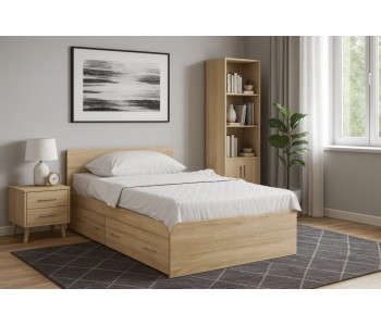 Кровать с ящиками "Стандарт" 0.9-1.6 м. (Ориноко)