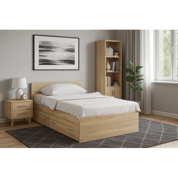 Кровать с ящиками Стандарт 0.9-1.6 м. (Ориноко) в Луганске, ЛНР