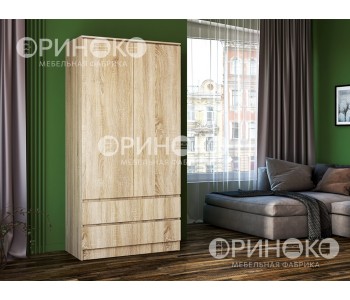 Шкаф 2-х створчатый "Мальм" (Ориноко)