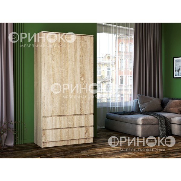 Шкаф 2-х створчатый Мальм (Ориноко) в ЛНР, Луганске