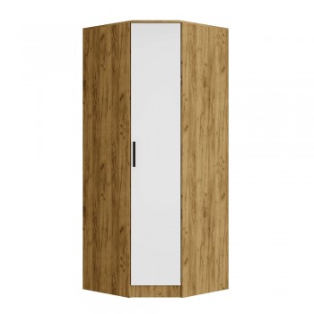 Шкаф угловой "Евро ШКУ-01" Крафт/белый (Раус)