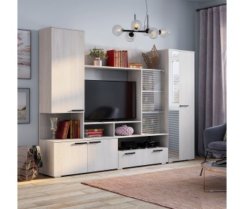Гостиная "Денди" ГС-02 Ясень белый (BTS)