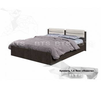 Кровать "Фиеста New" 1600 с мягким изголовьем  (BTS)